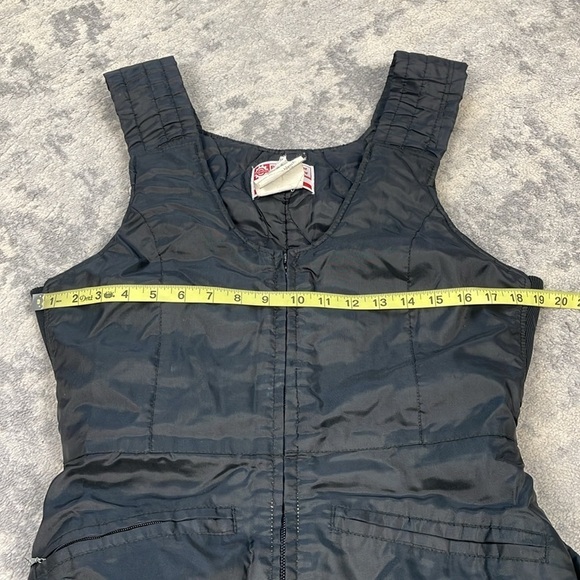 Vintage Bombardier Sportwear Insulated Ski Snow Bib Black Made in USA - Picture 6 of 14